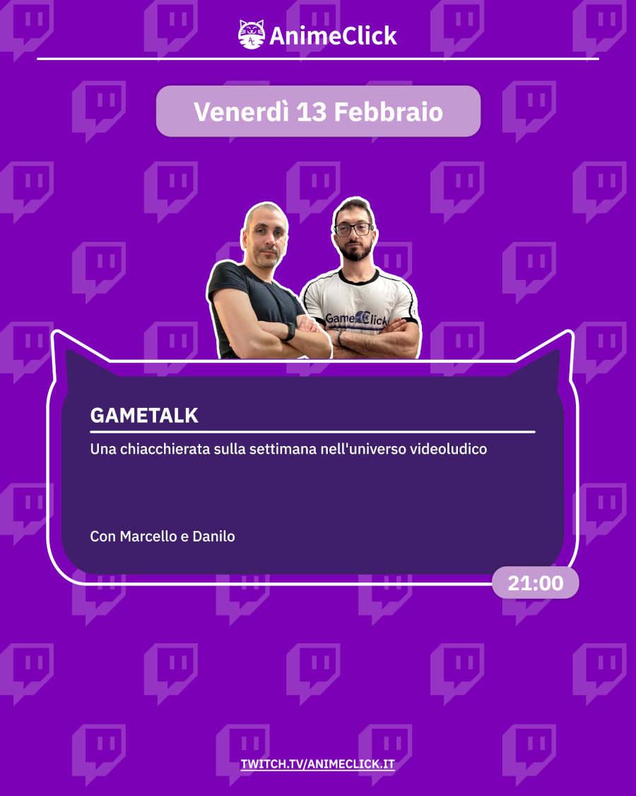 AnimeClick su Twitch: programma dal 9 al 15 febbraio